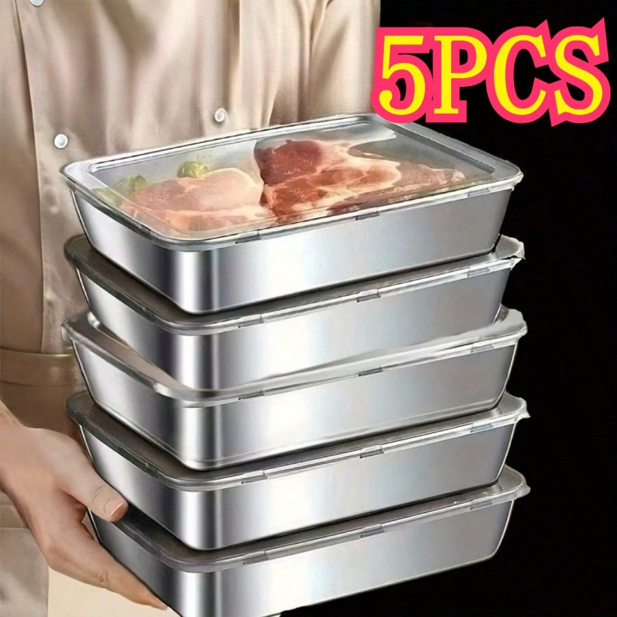 Kitchen Gadgets Organizer - Set van 5 hoogwaardige, lekvrije voedselbewaarcontainers