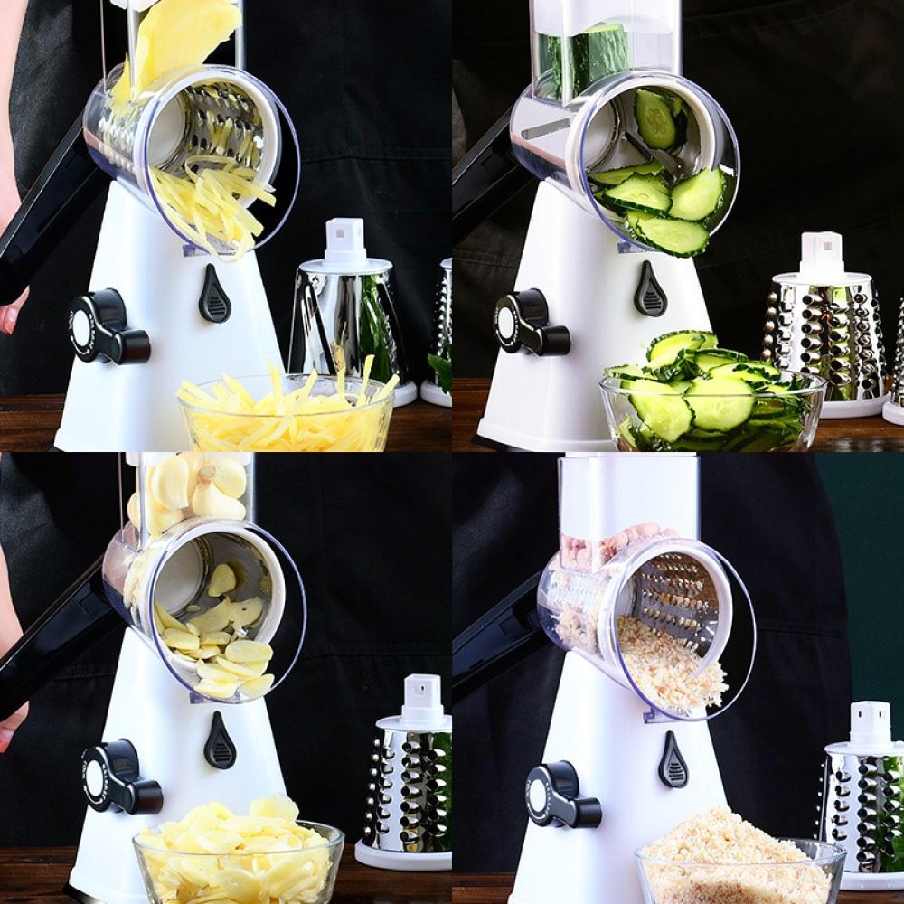 Kitchen Helper Gadgets - Handmatige roterende voedselsnijder, rasp en snijmachine