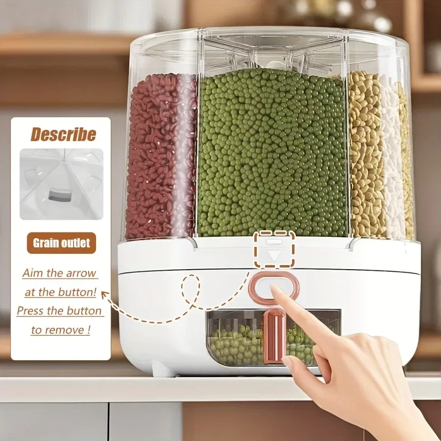6 compartimenten 360 °   Roter - Kitchen Gadgets Organizer recensie en prijs
